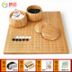 妙記圍棋套裝 b型云子楠竹圍棋楠竹棋盤楠竹罐+實木象棋MJ8170