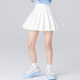 OVE女童套裝夏季2025新款洋氣兒童學(xué)院風(fēng)網(wǎng)球服夏裝大童運動(dòng)時(shí)髦裙子 1566白色 140 140cm