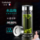 卡絲拉狄雙層玻璃杯男士水晶泡茶杯便攜車(chē)載杯子純鈦濾網(wǎng)水杯送生日節禮物 【龍圖騰】大杯 380ml