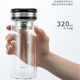得力雙層玻璃杯 茶水杯口杯(透明)320ml直身杯車載杯日常商務杯盒裝。 得力8988雙層玻璃杯(透明)320ml 日常水杯 茶杯廠家直銷多倉發(fā)貨