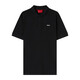 雨果博斯（HUGO BOSS）男士LOGO徽標(biāo)圖案短袖POLO衫 黑色 50466182 002 XXL