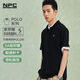 NPC潮牌刺繡【索羅娜】polo短袖男潮流寬松涼感NP41TE66【紅人衣櫥】 烏木黑 L