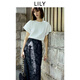 LILY涼感T恤2025夏新款女裝通勤基礎款圓領(lǐng)純色百搭顯瘦短袖上衣 601白色 S