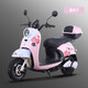 飛野新款【補貼20%】新國標小龜王電瓶車(chē)72v成人踏板長(cháng)跑王電動(dòng)摩托車(chē) 頂配版粉KT+尾箱 72V六塊大電池-高速電機2000W