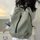 小野七天輕便簡(jiǎn)約雙肩包女新款時(shí)尚登山包男休閑旅游戶(hù)外大號背包大容量 【綠色大號不帶掛件】30*13*44