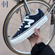 頑刻（ollieskate）海軍藍春季校園風W系列翻毛皮帆布拼接男女國潮滑板鞋 Ollie81001/海軍藍 42