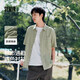 森馬（Semir）[商場同款]短袖襯衫男棉麻襯衣純色上班通勤2025夏裝101325104101