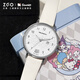 正港Hello Kitty學(xué)生手表初高中生專(zhuān)用考試手表三麗鷗女生手表看時(shí)間 270Hello Kitty-銀殼白帶【日歷款】