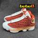 耐克（NIKE）bebe8【嚴(yán)選好物】AJ13 Air Jordan13 喬13 男女休閑運(yùn)動(dòng)鞋籃球鞋 橙紅DJ5982-601 43
