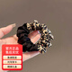 紀思梵豹紋拼色高檔發(fā)圈皮筋扎頭發(fā)高彈力頭繩丸子頭高馬尾發(fā)繩生日禮物 豹紋高檔發(fā)圈（禮盒裝）