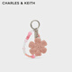 CHARLES&KEITH鉤編花朵造型珠鏈鑰匙扣包掛新年禮物CK8-10870078 Light Pink淺粉色 1個(gè)