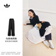 adidas馬思純同款寬松側(cè)邊拉鏈闊腿運(yùn)動(dòng)褲女裝新款阿迪達(dá)斯三葉草 黑色     XS