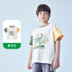 巴厘小豬【斷碼清倉(cāng)】男童t恤夏季薄款半袖上衣兒童短袖衣服夏天寶寶夏裝 象牙白 象牙白 120