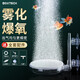 boxtech空氣細化器魚(yú)缸增氧泵充氧機低噪納米氣盤(pán)氣泡霧化器爆氧養魚(yú)氣盤(pán) 【套餐】Y35氣盤(pán)+UX3氣泵
