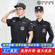 嬰佳福夏季保安服夏裝短袖工作服薄款服裝全套2024款春秋作訓(xùn)服執(zhí)勤套裝 夏裝-短袖(套裝)+標(biāo)志+帽子 L (170) （建議120-135斤）