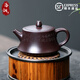 洛湘宜興紫砂壺純手工泡茶壺原礦百目紫茄泥國工柱礎壺高端收藏級送禮 柱礎壺款式二 300ml 一件