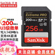 閃迪（SanDisk） 相機內存卡SD卡64g/128g U3內存卡200M 4K高清連拍 v30微單反攝像儲存SD相機卡 256G SD相機卡讀速高達 200M/秒