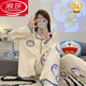 浪莎（LangSha）睡衣女春夏季純棉長(cháng)袖可愛(ài)帕恰狗感大碼2025年新款夏季家居服 寶藍色9207T【哆啦A夢(mèng)】 L 建議體重100-120