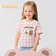 巴拉巴拉童裝寶寶短袖女童t恤兒童上衣2025夏裝可愛(ài)小熊208225117011