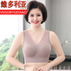 維多利亞的格調（VEDORYGEDIAO）品牌內衣女中老年人背心式無鋼圈老人運動聚攏薄胸罩媽媽文胸美背 v13豆沙色 XL 【建議體重100-115斤】