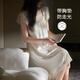 思莉太太 SLEEP TIGHT睡裙女款夏季冰絲2025新款性感純欲風(fēng)帶胸墊甜美蕾絲夏天睡衣裙子 QH3298【帶胸墊】 L (165)