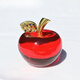 水晶蘋(píng)果擺件 創(chuàng  )意平安果工藝品節日禮品車(chē)載家居裝飾汽 60鉆葉紅色