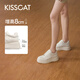 KISSCAT接吻貓女鞋美洋/秦嵐同款8cm內增高太妃糖厚底德訓運動小白鞋 蕾絲白 35 (225mm)