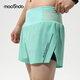 馬孔多（macondo）男子4英寸短褲腰部科技夾芯層速干涼感抗菌三口袋防汗后兜運動(dòng)褲 清新薄荷 L 【125-140斤】