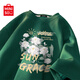 名創(chuàng)優(yōu)品（MINISO）t恤男短袖夏季男款山茶花綠色寬松衣服2025年新款重磅華夫格半袖 森林綠(大陽(yáng)光山茶) L /175(30天質(zhì)量問(wèn)題全額退)