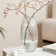 盛世泰堡 花瓶插花水養玻璃花瓶仿真花玫瑰鮮花插花水培容器客廳裝飾擺件