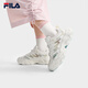 FILA 斐樂(lè )官方女鞋運動(dòng)鞋復古老爹鞋2025秋季新款蕨草鞋2代舒適休閑鞋 奶白/粉綠色-GC 37.5