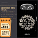 復(fù)式樓大吊燈北歐輕奢水晶挑高中空躍層樓梯長(zhǎng)線別墅客廳餐廳燈具 清光水晶[40*60CM]升級(jí)三色光