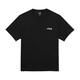 斐樂(lè )韓國斐樂(lè )T恤 男女夏季新款運動(dòng)休閑情侶裝同款 圓領(lǐng)百搭短袖 BLK 黑色 L /100（建議65-75kg）