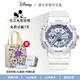 迪士尼（Disney） 電子手表女學(xué)生高中初中生運動(dòng)機械防水夜光鬧鐘電子 清晰藍大號