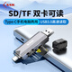 飚王 USB/Type-C高速4.0讀卡器SD TF CF卡多功能多合一讀卡器 支持相機(jī)行車記錄儀手機(jī)存儲內(nèi)存卡 Type-C雙接口 SD/TF SCRM390