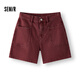 森馬（Semir）森柔牛仔|商場(chǎng)同款牛仔褲女半松緊腰2025夏時(shí)尚短褲103325122001