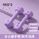 潮思匯新款啞鈴女士健身家用器材初學(xué)者練臂肌小學(xué)兒童男一對小啞鈴 【丁香紫】 4KG 總重(4斤*2只)力量基礎(chǔ)女生