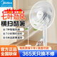 美的家用落地扇電風(fēng)扇臺地兩用遙控大風(fēng)力廣角搖頭節能電扇預約定時(shí) 輕柔自然風(fēng)SAF35CR/FSA35SR