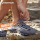 迪卡儂（DECATHLON）登山鞋男戶(hù)外防滑涼鞋夏季透氣耐磨輕便徒步鞋溯溪鞋洞洞鞋 鉛灰色-防撞款-NH500 42
