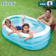 INTEX57482透明橢圓充氣水池兒童玩具禮物游泳池海洋球池