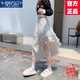 莫代爾不規(guī)則白色蕾絲半身裙女2025夏季新款高腰顯瘦蛋糕裙小個子中長裙 白色 M