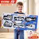 麥格萌兒童玩具警察玩具車(chē)益智仿真男孩2-3-6歲生日禮物學(xué)生六一兒童節 超大警車(chē)套裝【6只裝】 2-7歲寶寶61六一兒童節禮物