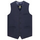 古漠望羊高檔馬甲男坎肩背心加厚保暖純羊毛無(wú)袖上衣爸爸裝 藏青色 XL (50)