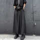 安初夏馬面裙男夏季新中式男裝中國風(fēng)漢服褲子男款裙褲寬松闊腿休閑褲男 黑色 XL