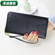 葉余蕓洛錢(qián)包女長(cháng)款錢(qián)夾手機包日韓版時(shí)尚手拿包女零錢(qián)包卡包簡(jiǎn)約 1122#黑色