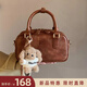 南風(fēng)Chio2nd  可可劇場(chǎng) 枕頭包包女包2025新款春夏女士手提單肩斜挎包 淺棕色【送小狗掛件】