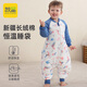 蘇呈嬰兒睡袋寶寶秋冬款加厚純棉嬰幼兒童防踢被子神器春秋季恒溫分腿 薄棉恒溫款【10-20℃】藍山海經(jīng) L碼（穿到身高102cm）2-3.5歲