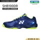 YONEX尤尼克斯男款羽毛球鞋 yy動力墊防滑耐磨舒適透氣 SHB100DR-藏青黃 42 (270mm)