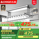志高（CHIGO） 智能電動晾衣架升降晾衣機(jī)陽臺智能遙控家用帶烘干LED照明曬衣架 銀色+照明橫桿語音