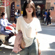 浪莎白色短袖t恤女夏季2025新款寬松薄款大V領休閑百搭顯瘦慵懶風上衣